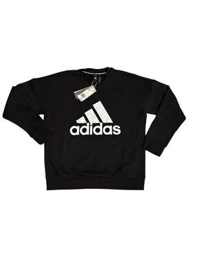 Adidas Originals Women’s Must Haves Badge Of Sport Logo Black Hoodie EB3800 NWT